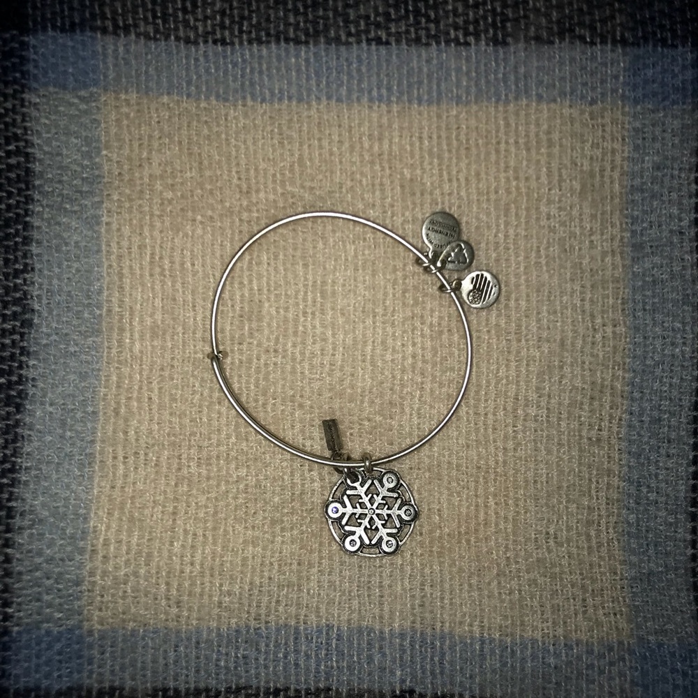 Authentic Alex and Ani snowflake bracelet